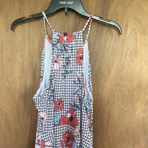 Relist8/8❌Candie’s front slit halter print maxi dress w keyhole XL jr - Picture 11 of 16